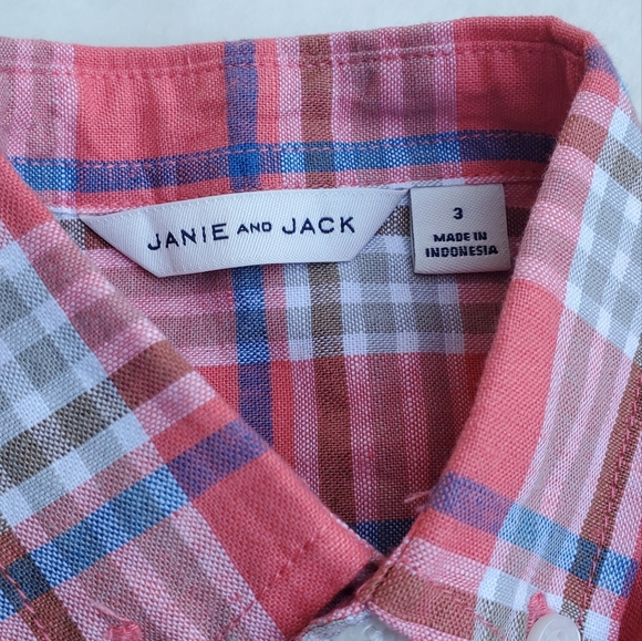 Janie and Jack button up shirt size 3 - Picture 5 of 7